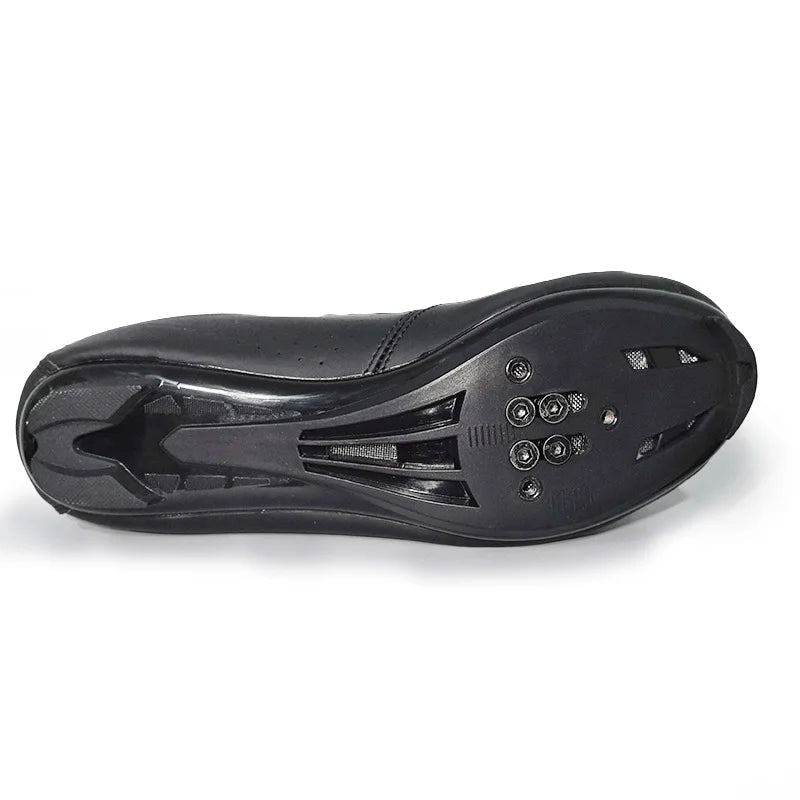 New Men Cycling Sports Shoes Outdoor MTB Shoes PU Leather Breathable Lightweight SPD Lock Shoes Women Racing Pedal Bicycle Shoes