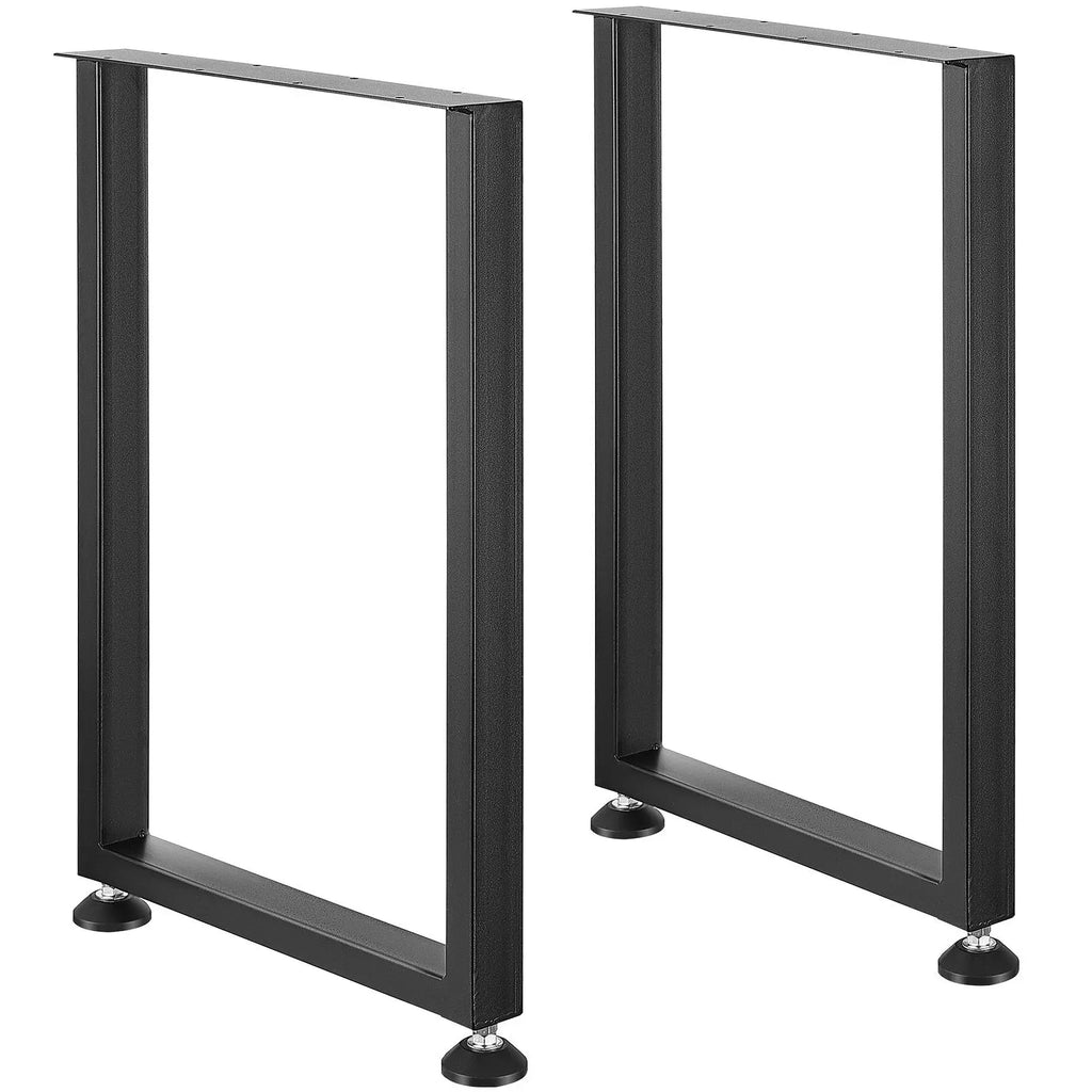 "28 Inch Heavy Duty Steel Farmhouse Table Legs Set 2 Reinforced Max Load 1000 Lbs DIY"