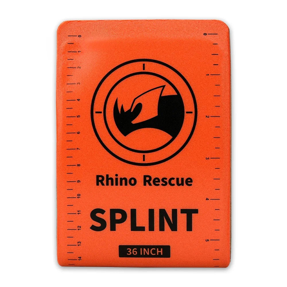 RHINO RESCUE First Aid Splint 36" X 4.3" Green-Gray, Keep Bones in Position For Camping Hiking Fixture Bone Emergency Kit