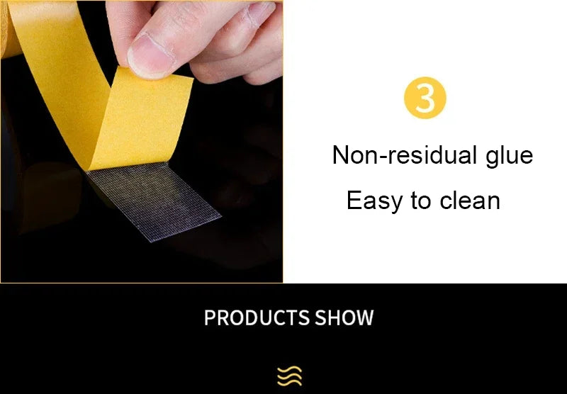1Pc Super Thin Grid Double Sided Adhesive Tape Heavy Duty Waterproof Translucent Mesh Traceless Strong Fixing Adhesive Sticker