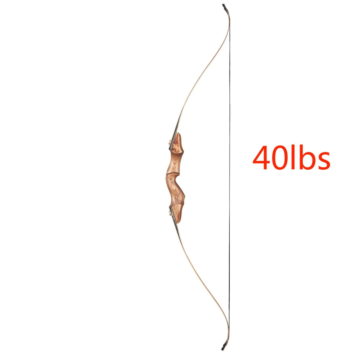 Toparchery Handmade Wood Recurve Bow 30-50lbs Split Takedown Hand for Outdoor  Target Sports Hunting Accessories