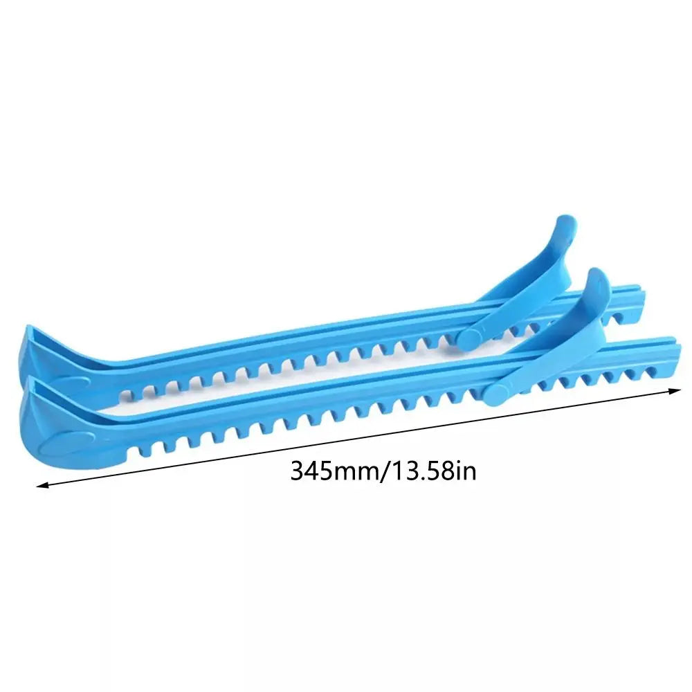1 Pair Portable Non-Slip Ice Blade Protector Adjustable Wear-Resistant Shoes Ice Skate Covers Protector Sleeve Ice Blade Sleeve