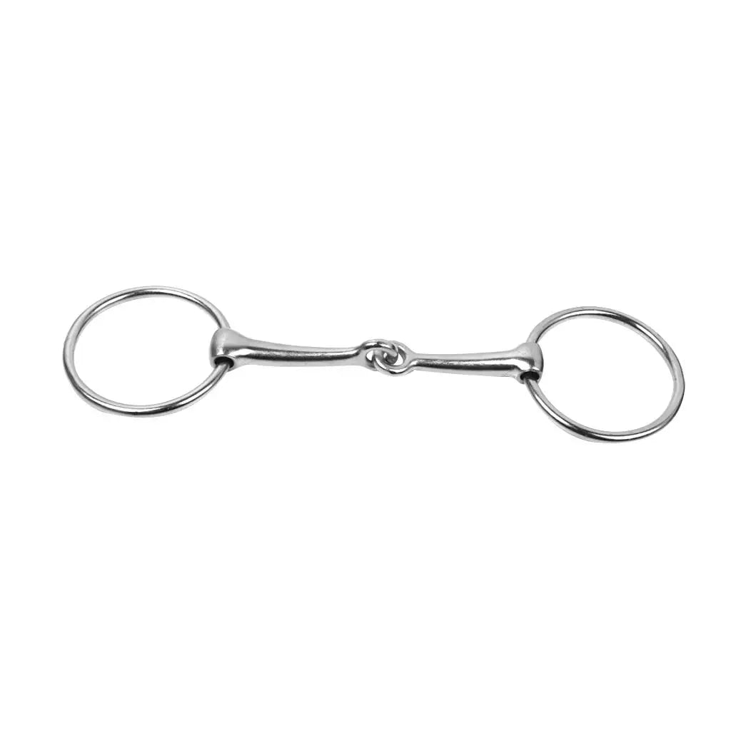 MagiDeal 5' Loose Ring French Link Mouth Snaffle Bit Roller Tack Horse Mouthpiece Loose Ring