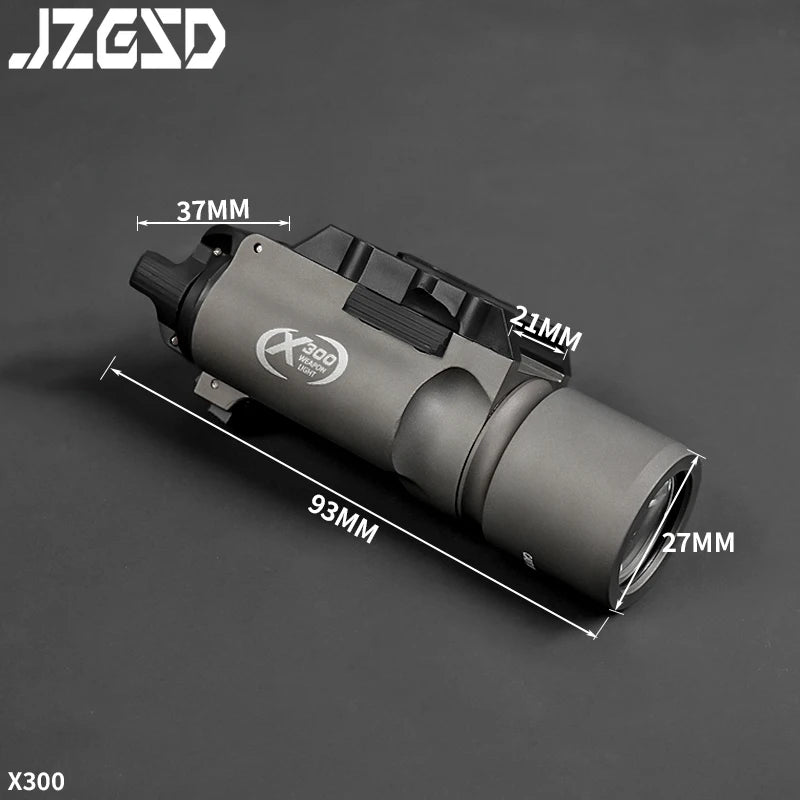 Tactical Gear SF X300U X300 Hanging Flashlight for Gloc G17 G19 Airsoft Hunting Scout Light Fit 20MM Rail Pistol Light