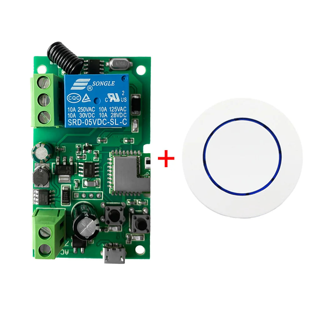 Ewelink WIFI RF 7-32v Garage Door Opener Module Sliding Gate Controller Smart Switch  Alexa Googole Home