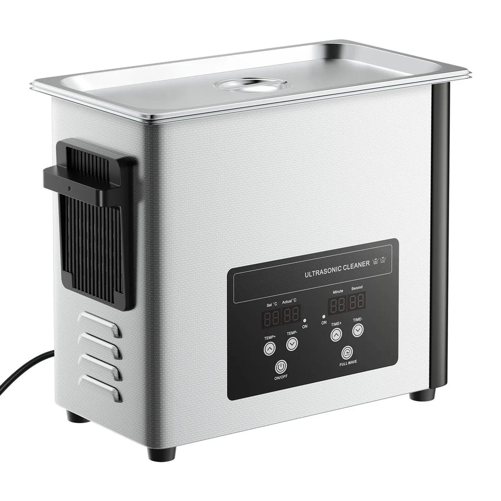 "6L Digital Stainless Steel Ultrasonic Cleaner with 120W Power & USB Connectivity for Car Cleaning"