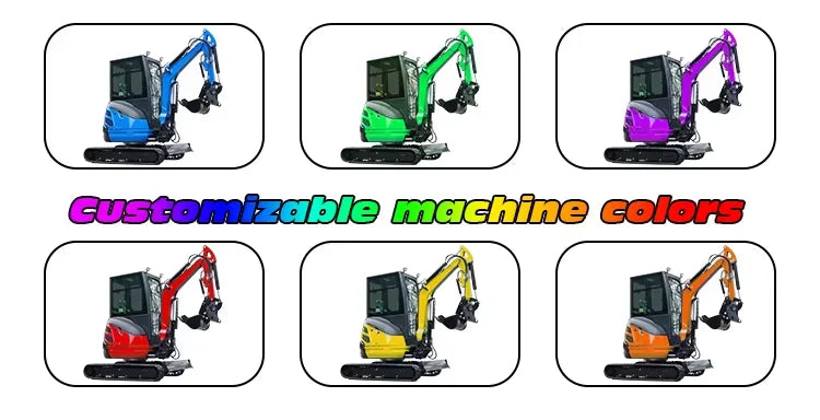 Mini Excavator 2 Ton 2.5 Ton Customize Factory Price Mini Digger Free Shipping Kubota Engine Excavator Bagger Crawler Excavator
