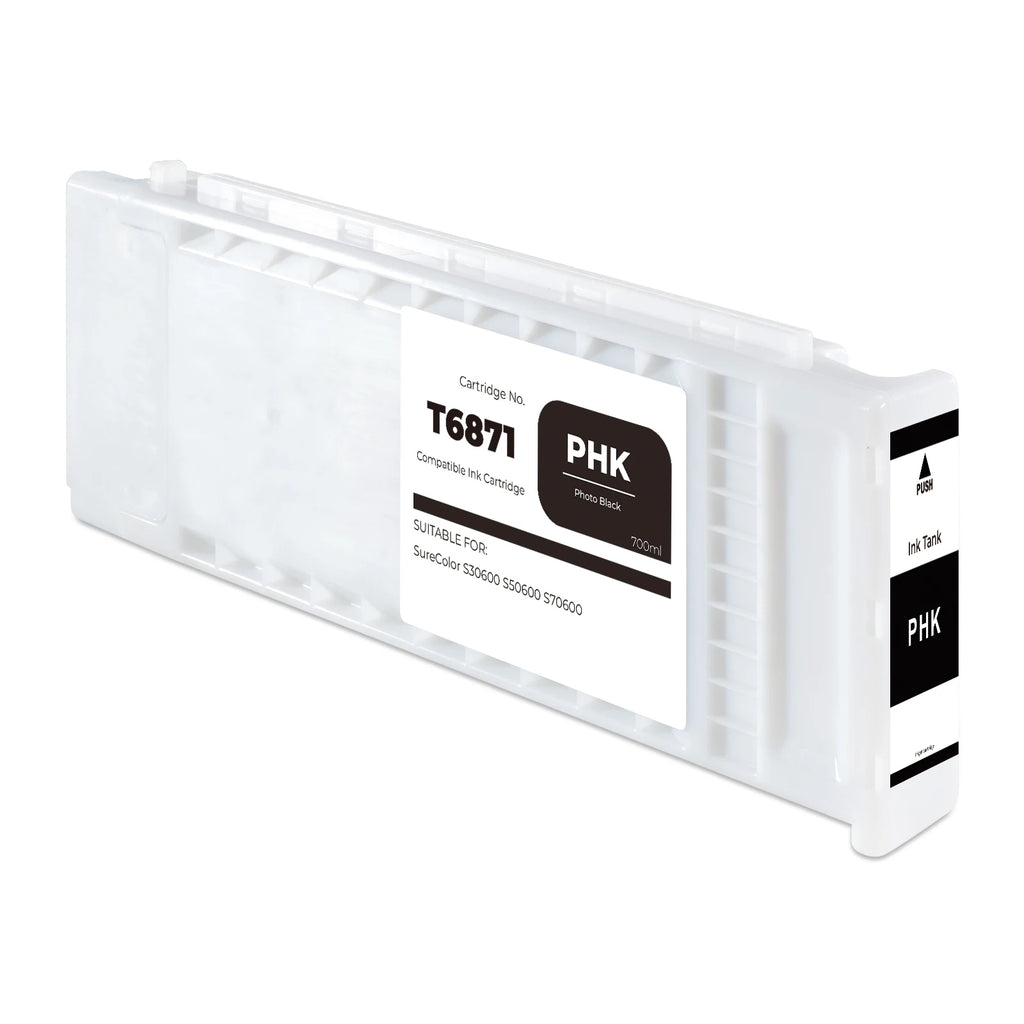 T6871 T6872 T6873 T6874 Compatible Ink Cartridge with Weak Solvent Ink with Chip for Epson S30600 S50600 S70600 Printer Ink