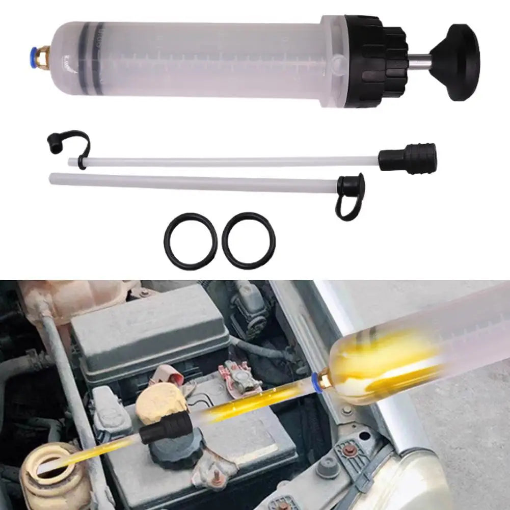 500cc Oil Fluid Extractor Filling Oil Change Syringe Bottle Transfer Automotive Fuel Extraction Pump Hand Tool Oil Extractor Pum