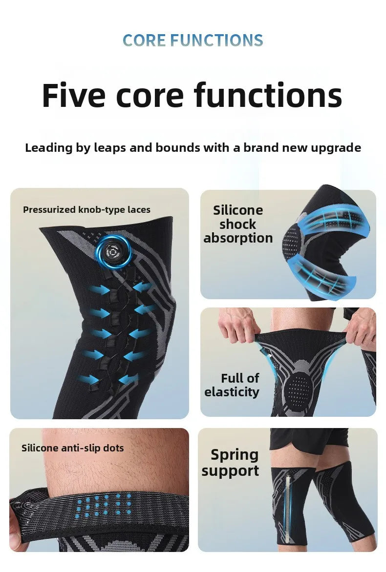Adjustable Knob Knee Support Professional Sports Knee Brace for Basketball Football Running Badminton Fitness