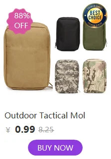 Molle Utility EDC Waist Bag Tactical Pouch Sports Fanny Bag Belt Pouch Outdoor Sports Hunting Bag