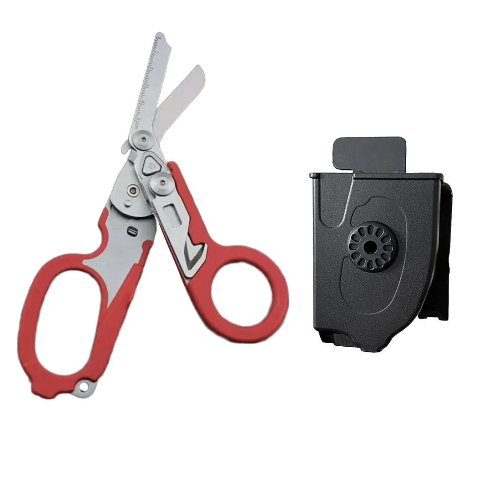 6 In1 Multifunction Medical Emergency Response Raptors Shears Foldable Scissors Pliers Tactical Outdoor Survival Tool Equipmen