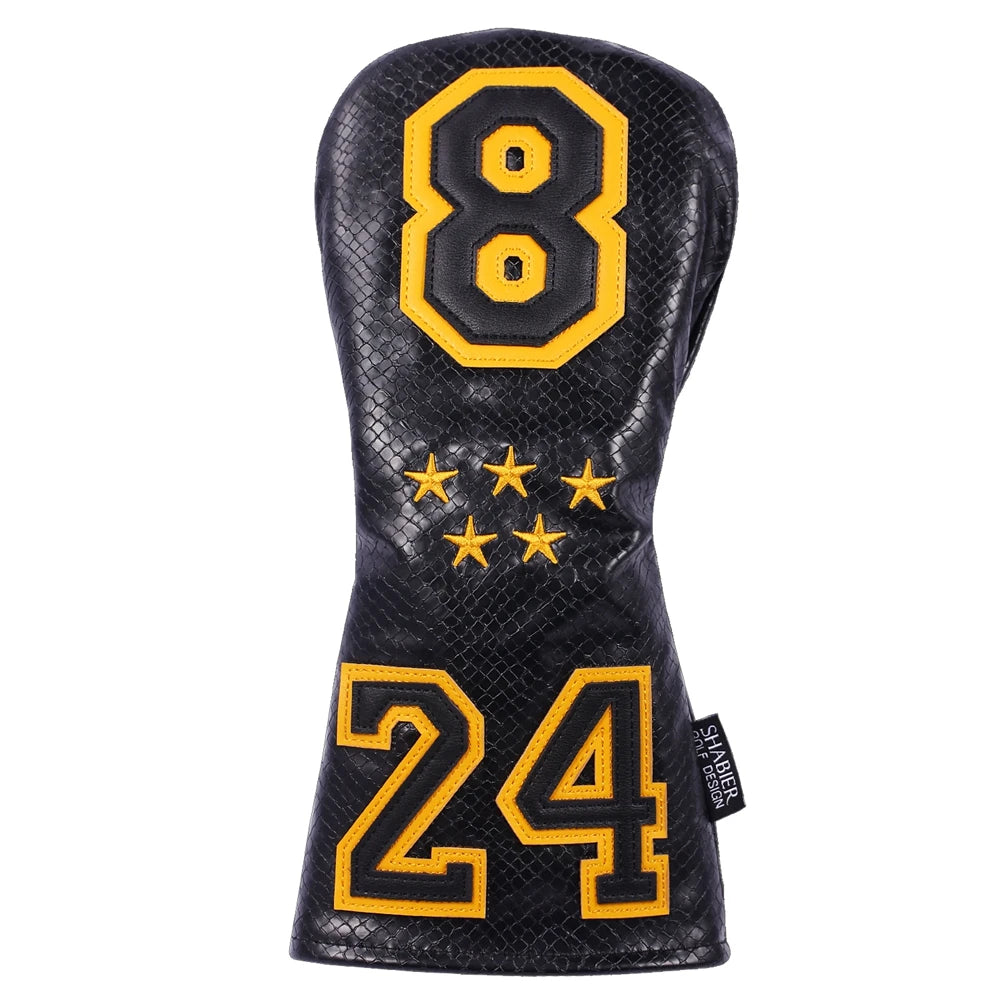 Black PU Leather Magnetic Closure BBQ Design Golf Mallet Putter Headcover Covers