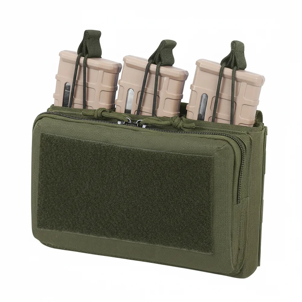 Triple Mag Pouch 5.56/.223 Tactical Magazine Pouch Molle Rifle Chargers Holder Admin Pouch EDC Organizer Detachable Molle Pouch