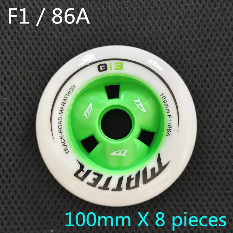 MATTER Gi3 inline speed skates tyre G13 speed skating wheels 86A 90mm 100mm 110mm Track Road Marathon Race ruedas F1 Speed Wheel