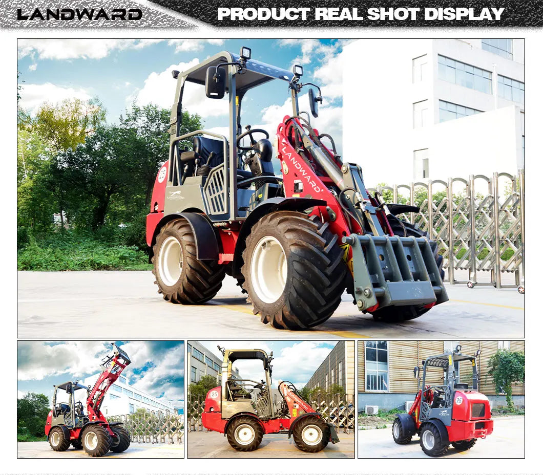 Diesel Loader W1160 Customized Mini Loader Euro 5 DIESEL Engine Agriculture EPA 4WD Front End Loader 2.4 Tons LANDWARD Factory
