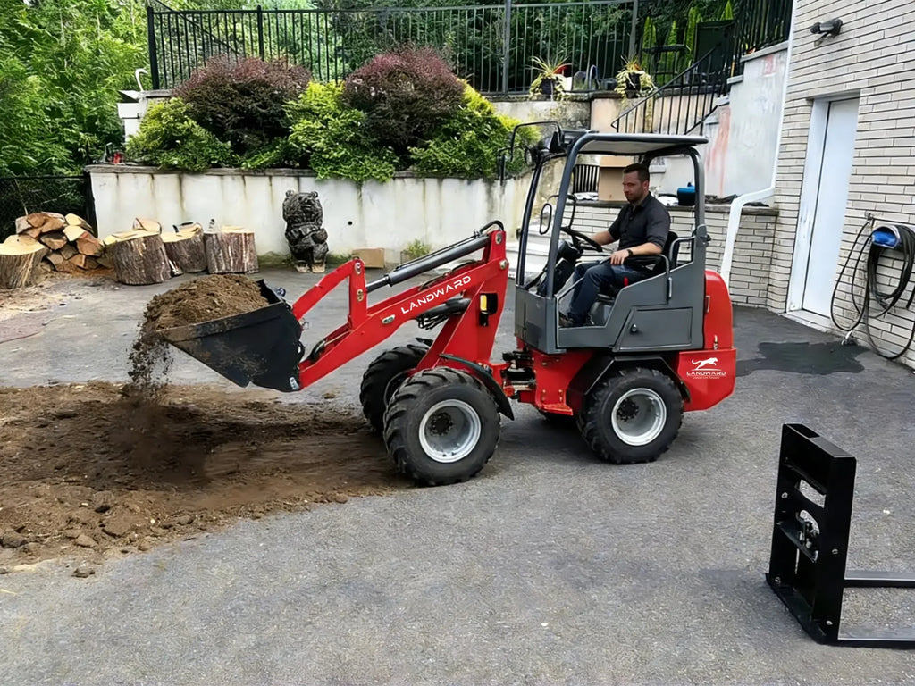 Farm Loader Diesel Kubota Engine Mini Loader Euro5 EPA Wheeled Mini Loader Hydraulic 4×4 Compact Loader 2 Ton Loaders Customized
