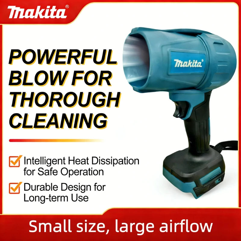 Makita 30000RPM Violent Blower 18V Electric Air Duster Wind Speed Turbo Rechargeable Car Cleanin Tool（bare machine）