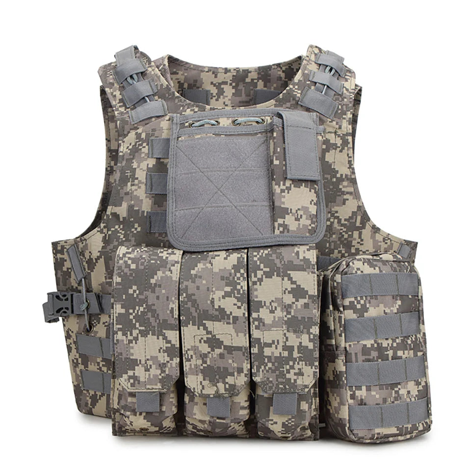 FX Camouflage Hunting Military Tactical Vest, Wargame Body Molle Armor, CS SWAT Team, Outdoor Jungle Equipment