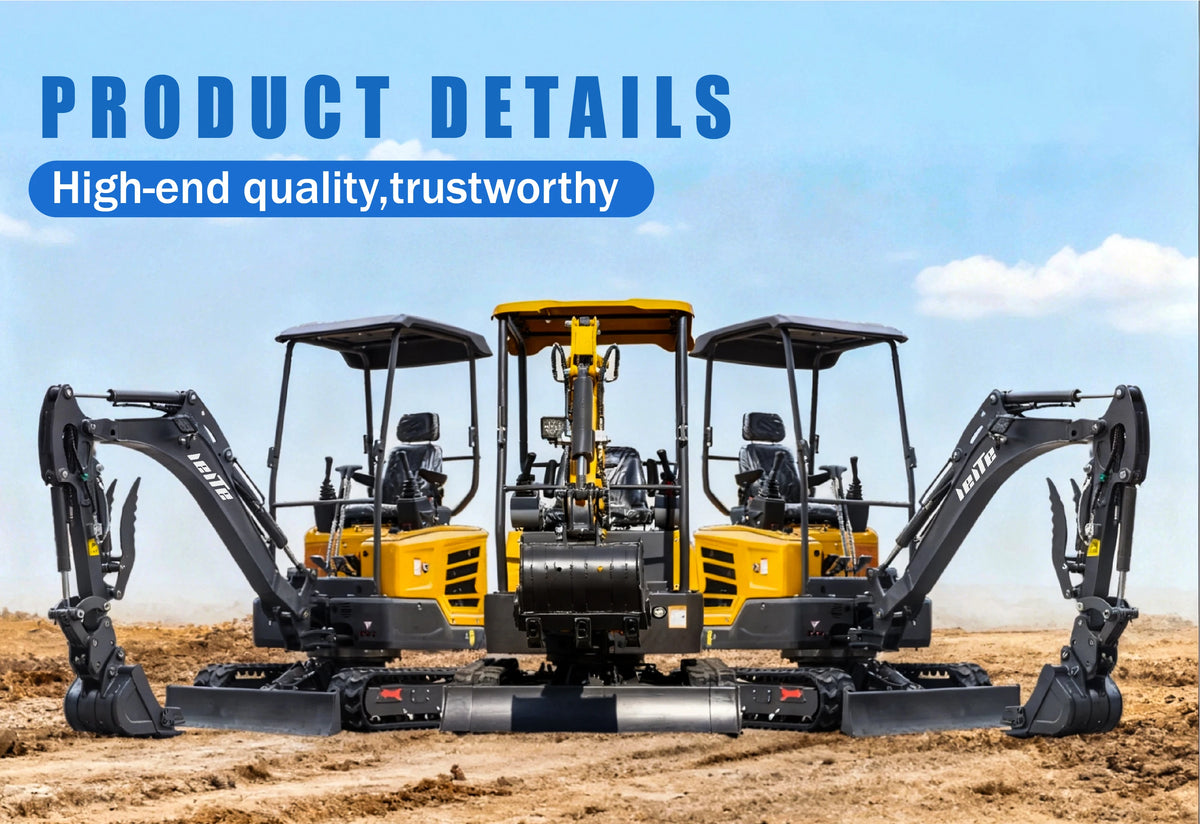 Fast Delivery Mini Excavators 1.8 Ton Small Excavators Euro 5/EPA Customizable Home Farm 1800 Small Bagger Sale Mini Digger