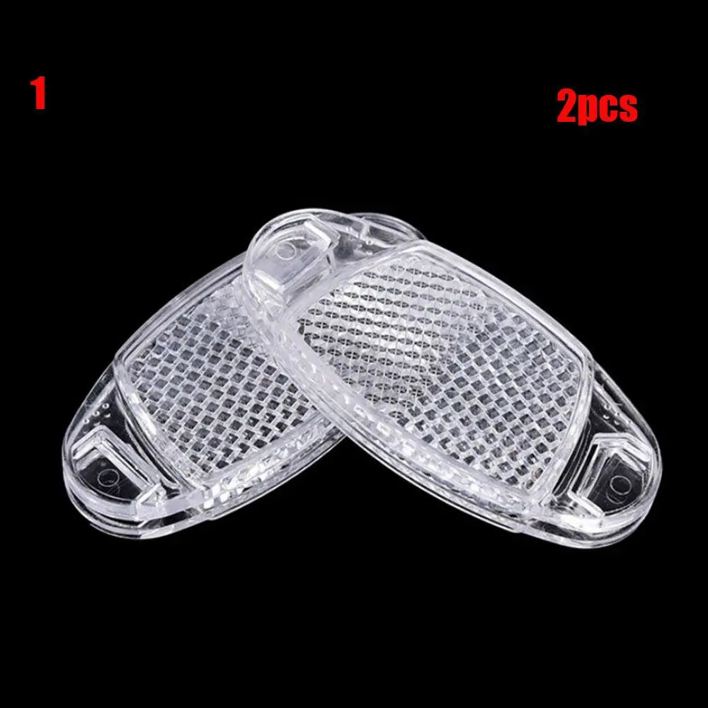 2Pcs High Quality Bike Spoke Reflector Oval&Round Plastic Flashing Night Reflectors Safety Warning Light Wheel Rim Reflective