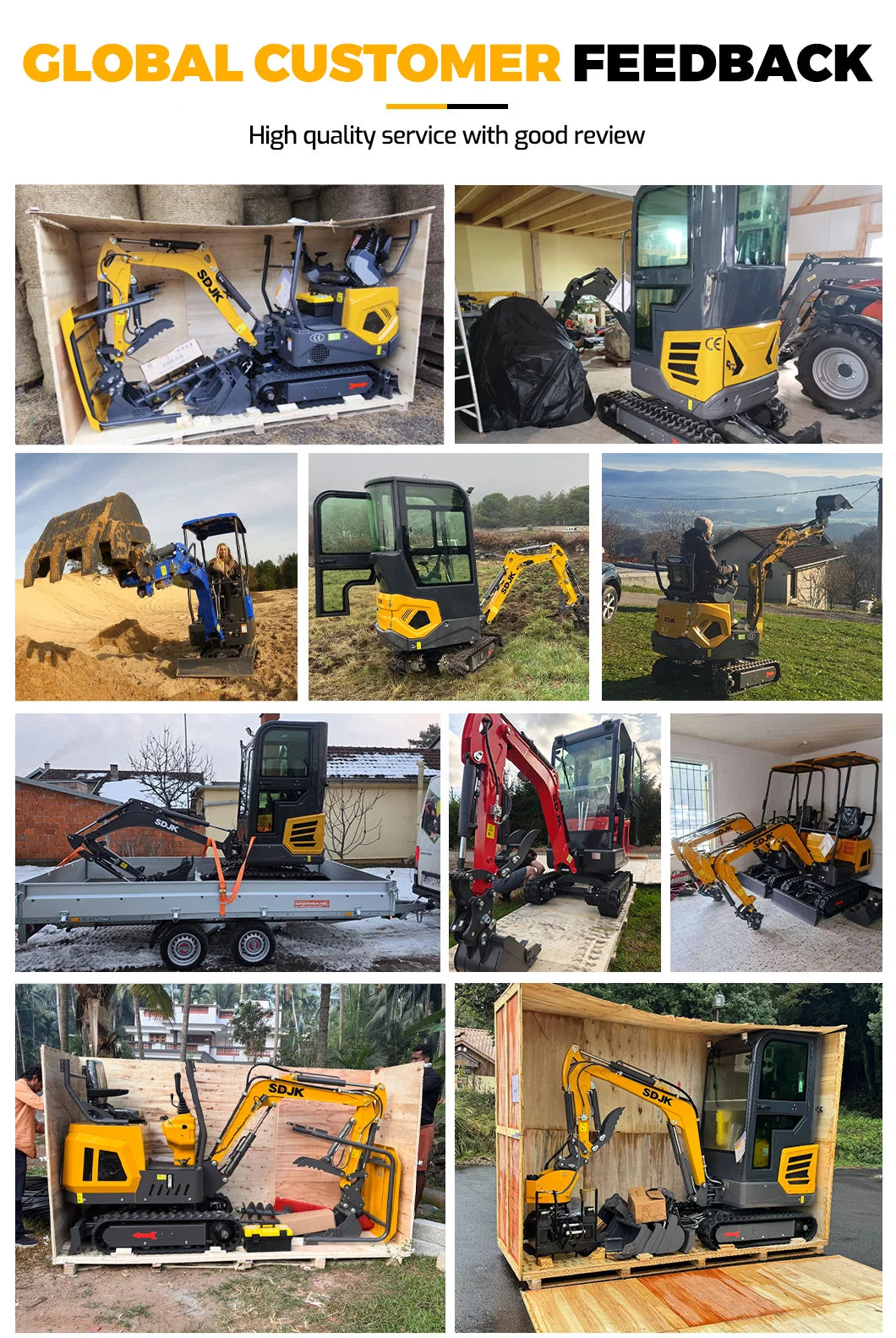 Hot Selling 1 Ton 2 Ton Mini Excavator Multifunctional Track Enclosed 2.5 Ton Small Excavator Customized and Fast Delivery
