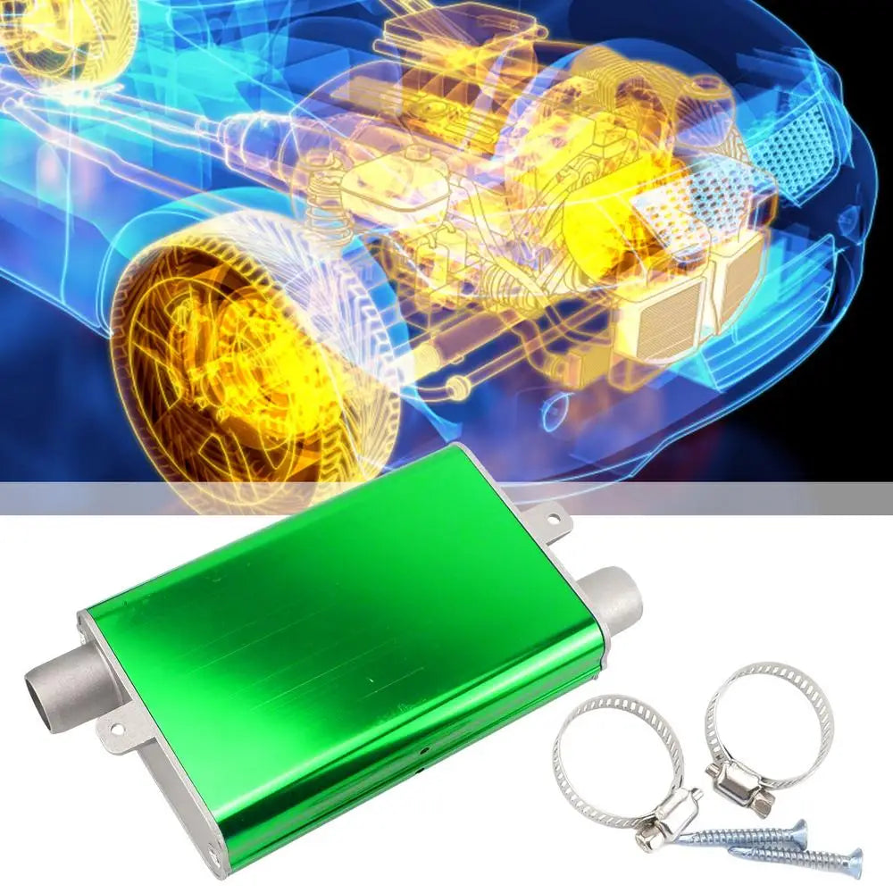 Car Parking Heater Generator Muffler 24mm Aluminum Alloy Exhaust Muffler Heater Exhaust Muffler Silencer Pipe