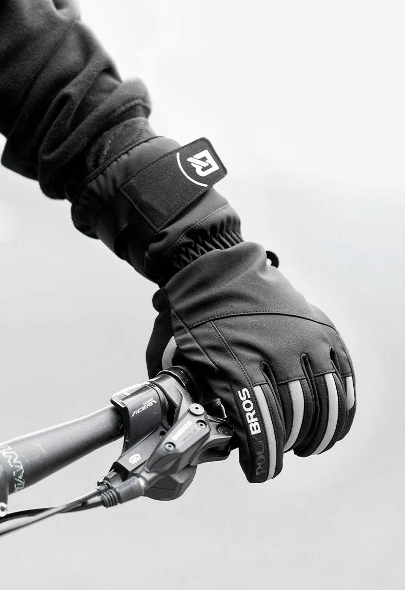 ROCKBROS Winter Ski Gloves Snowboard Gloves Snowmobile Motorcycle Riding Winter Gloves Windproof Waterproof Unisex Snow Gloves