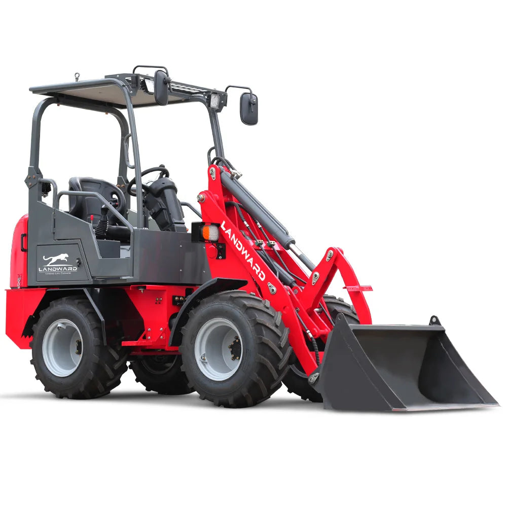 Farm Loader Diesel Kubota Engine Mini Loader Euro5 EPA Wheeled Mini Loader Hydraulic 4×4 Compact Loader 2 Ton Loaders Customized