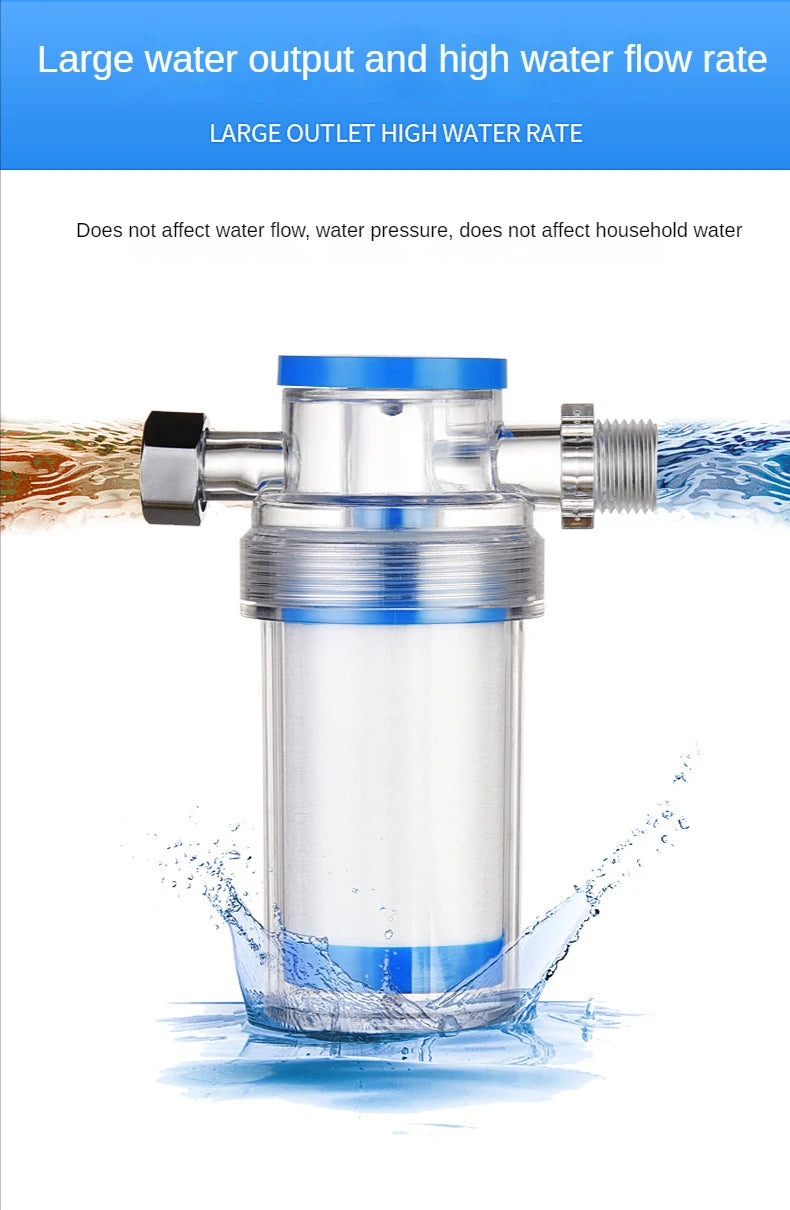Purifier Output Universal Shower Filter PP Cotton Shower Strainer Water Pre-filter For Washing Machine Kitchen Faucet Accessory