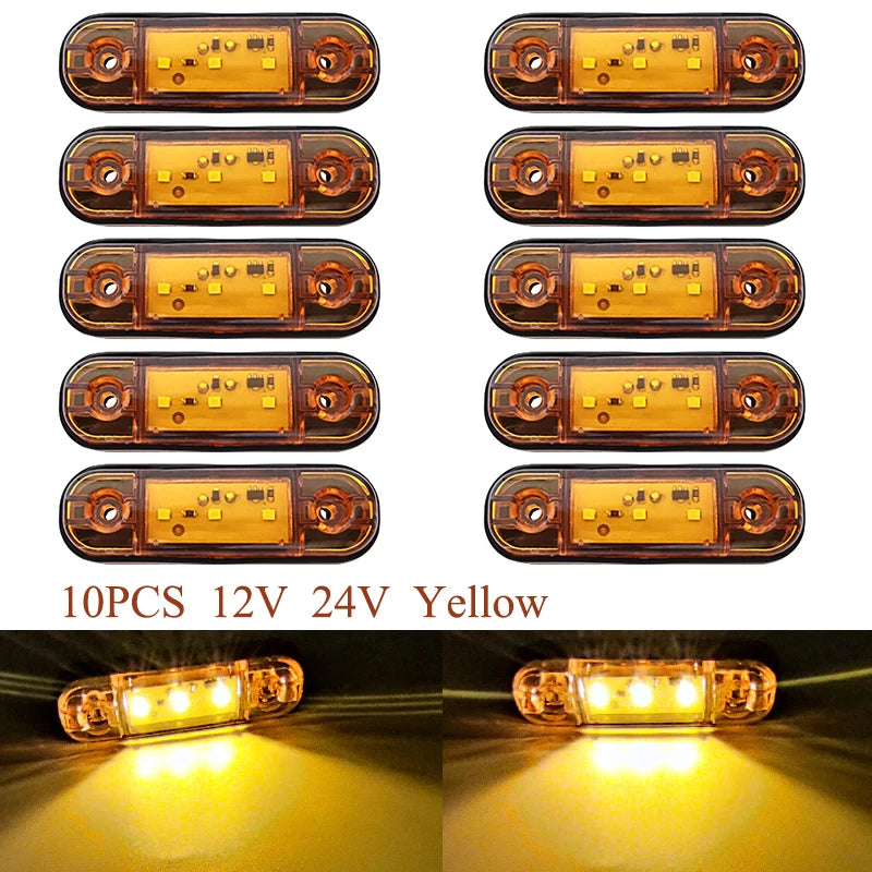 12V 24V Truck Accesorios Trailer Car External Lights Warning Tail Light Signal Brake Lamps for Truck Trailer Lorry Bus