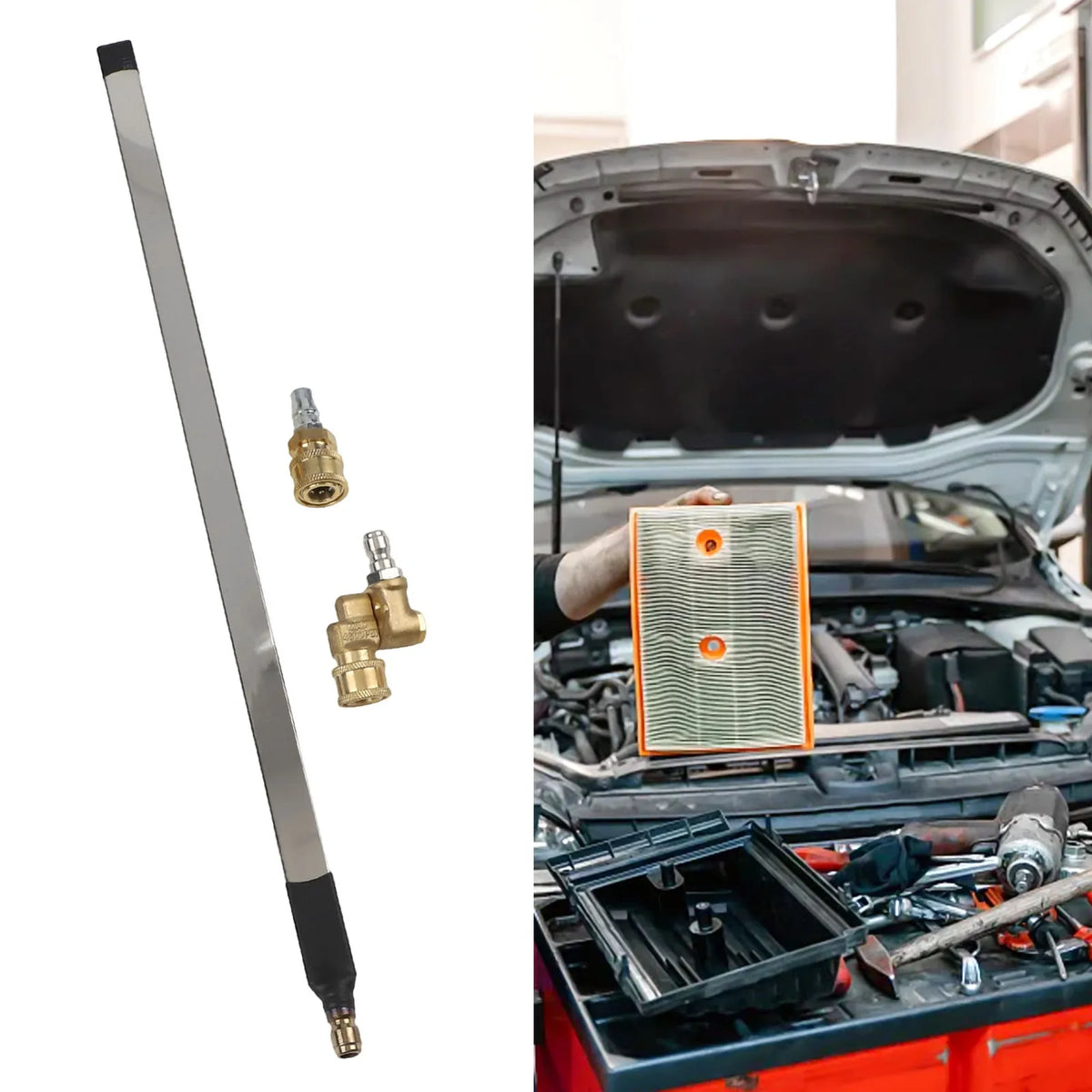 Portable Radiator Cleaning Tool 4500 PSI Radiator Flush Cleaner Tool 60CM Car Water Tank Cleaner Automotive Accessories