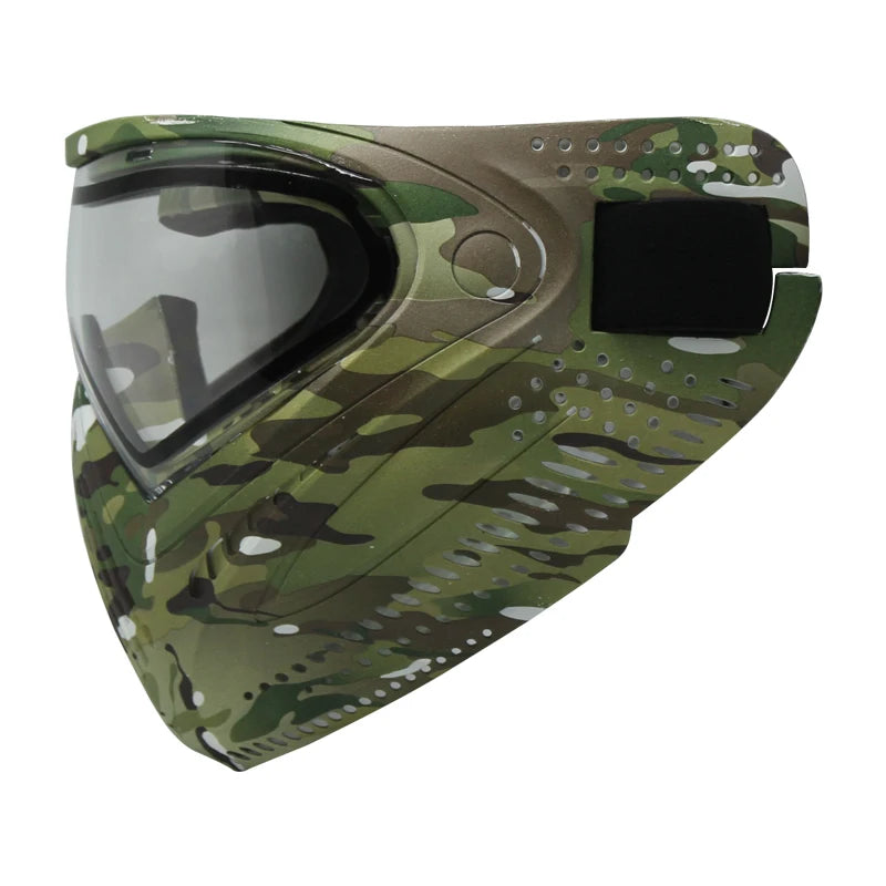GREAT Lotus Camo Tactical PAINTBALL MASK Airsoft Mask with DYE I4 Thermal Lens