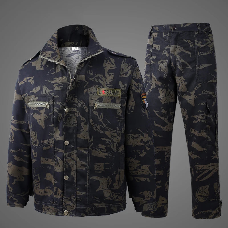 New Product Ruins Camouflage Overalls Suit Male Spring And Autumn Wear-resistant Dirt-resistant Tear-resistant Construction Site