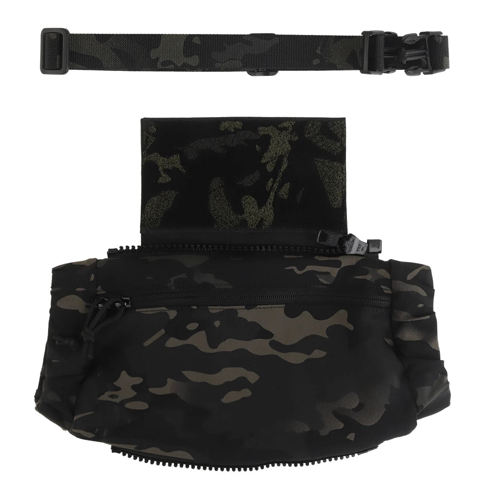 Tactical Multifunctional Hand Warm Drop Bag Muff Hand Warmer Pouch Stowable Fanny Pack for Winter Airsoft Hunting Camping