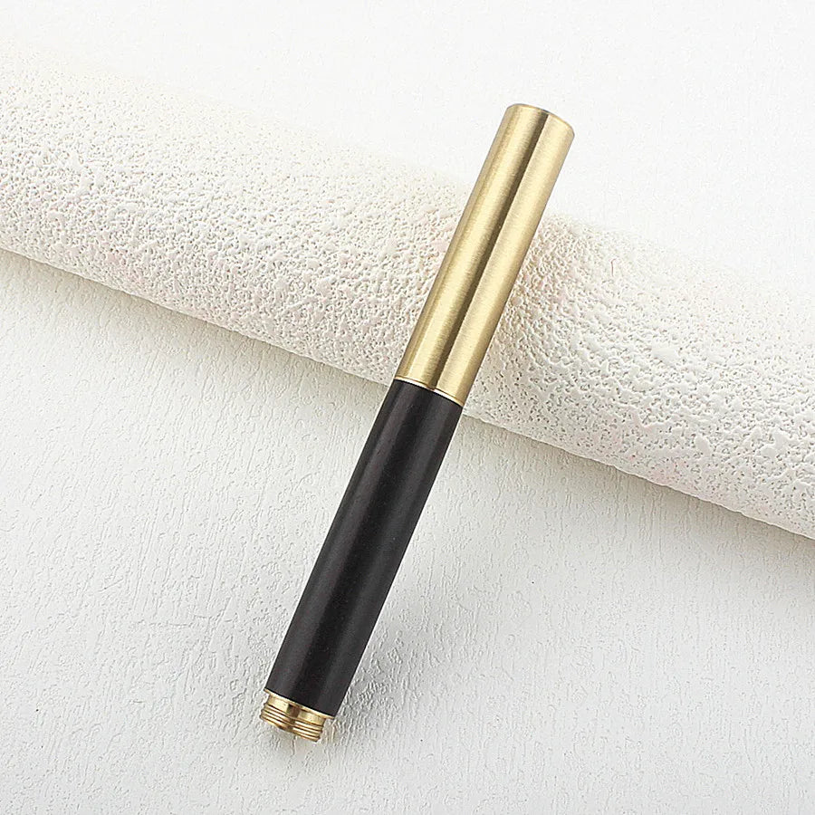 Exquisitely Designed Portable Pocket Vintage Mini Lipstick Pen Brass Solid Wood Materials Stationery Gifts Office Supplies
