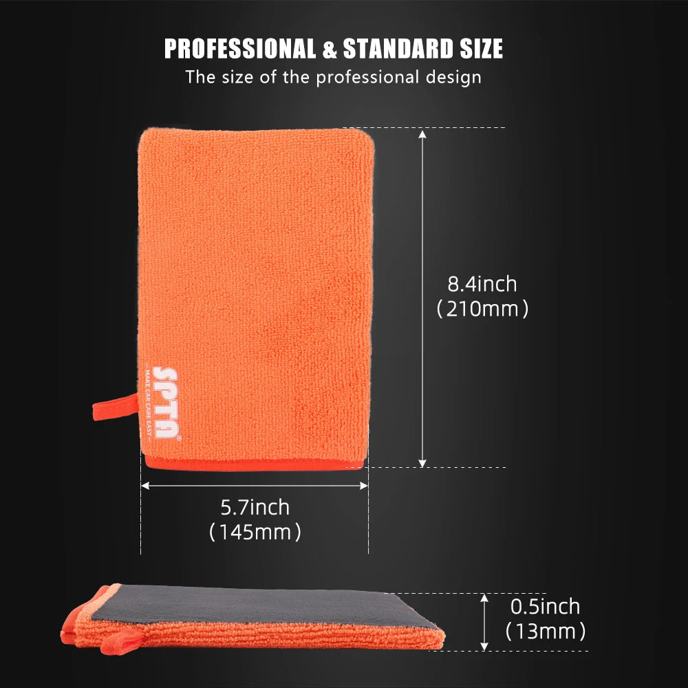 SPTA Clay Bar Mitt Glove Detailing Cleaning Towel Cloth Clay Mitt Detailing Mitt Removal of Surface Bonded Micro Contaminant