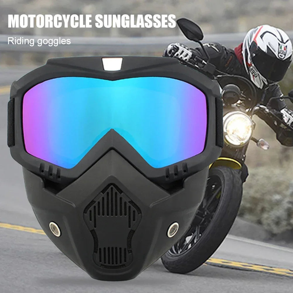 Goggles Full Face Hd Transparent Fog-proof Sand-proof Electric Welding Protective Glasses Versatile Breath-proof Windproof Mask