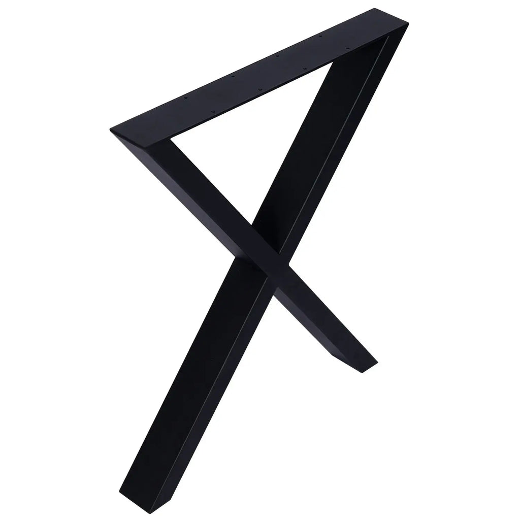 Heavy Duty 28x24 Inch Steel Desk Legs Wide Metal Table Legs for Dining Table and Coffee Desk X Table Leg Set of 2