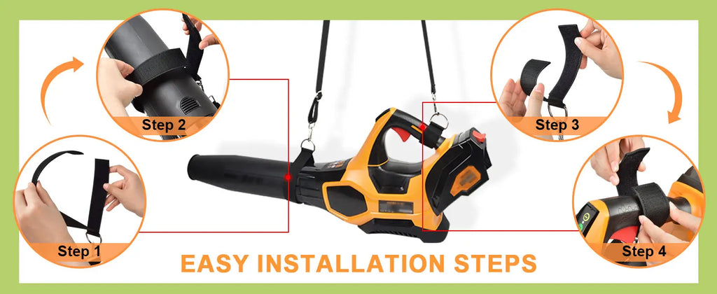 Universal Leaf Blower Shoulder Straps with Anti-Slip Padding - Compatible for DEWALT/for EGO Power+/for Worx/for LAZYBOI