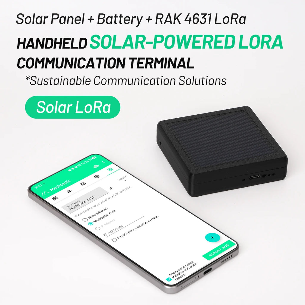 ST1 Solar Node Repeater RAK LoRa Mesh Solar Powered RAK4631 Dev-Board With 3000mAh Battery Wireless Solar LoRa 868MHz 915MHz