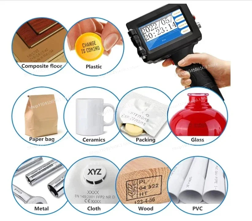 Cost-effective handheld inkjet printer - portable design with 3D scanner capabilities