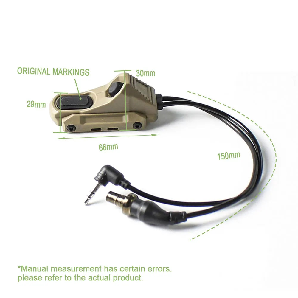SOTAC GEAR AXON DUAL Switch Button Crane Laser for SF Flashlight Laser Pointer Combo Accessories