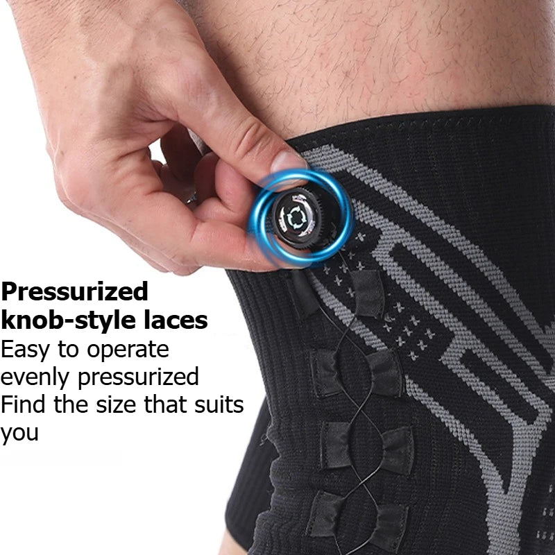 Adjustable Knob Knee Support Professional Sports Knee Brace for Basketball Football Running Badminton Fitness