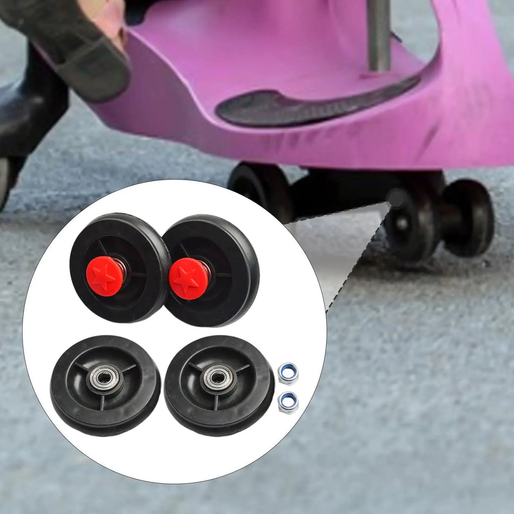 4 Children's Rotating Car Wheels Protect Your Floor And Replace The Front