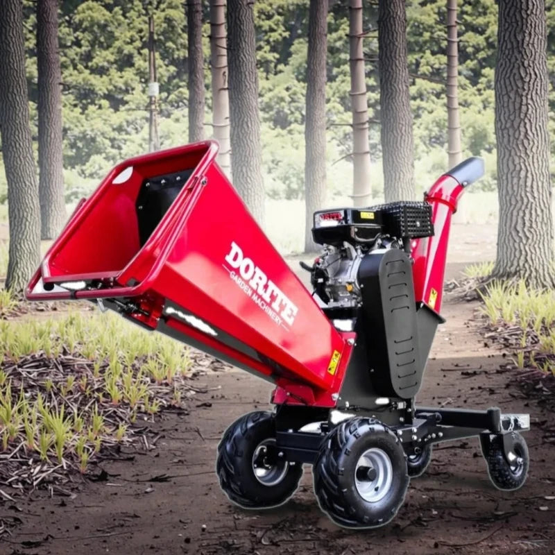 Customized 15HP Wood Chipper Electric 4-wheel Branch Crusher, Wood Processor, Professional Tree Shredder,Forestry Machinery