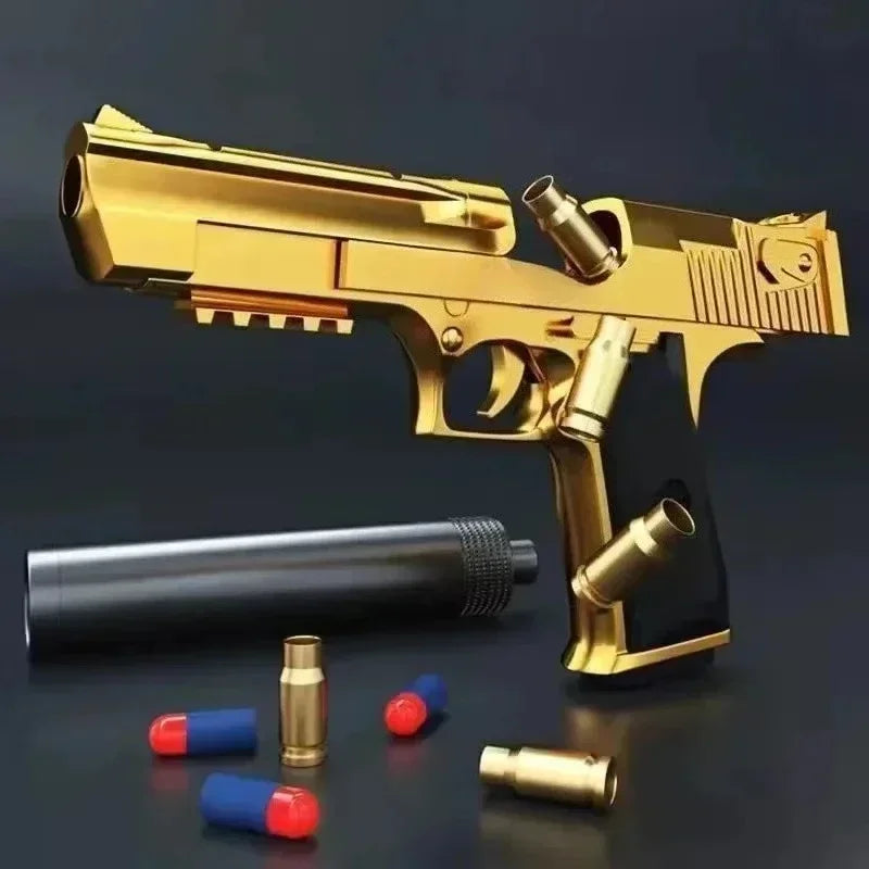 QE1 Ducational Toy Gun Shell Ejecting Toy Foam Soft Bullet Blaster For Kids Boys Adults Airsoft Pistol Children Birthday GiftM