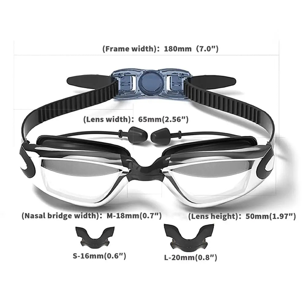Swimming Goggles Creative HD Summer Waterproof Anti Fog Diving Swim Glasses Silicone Adjustable Swim Eyewear Men Women