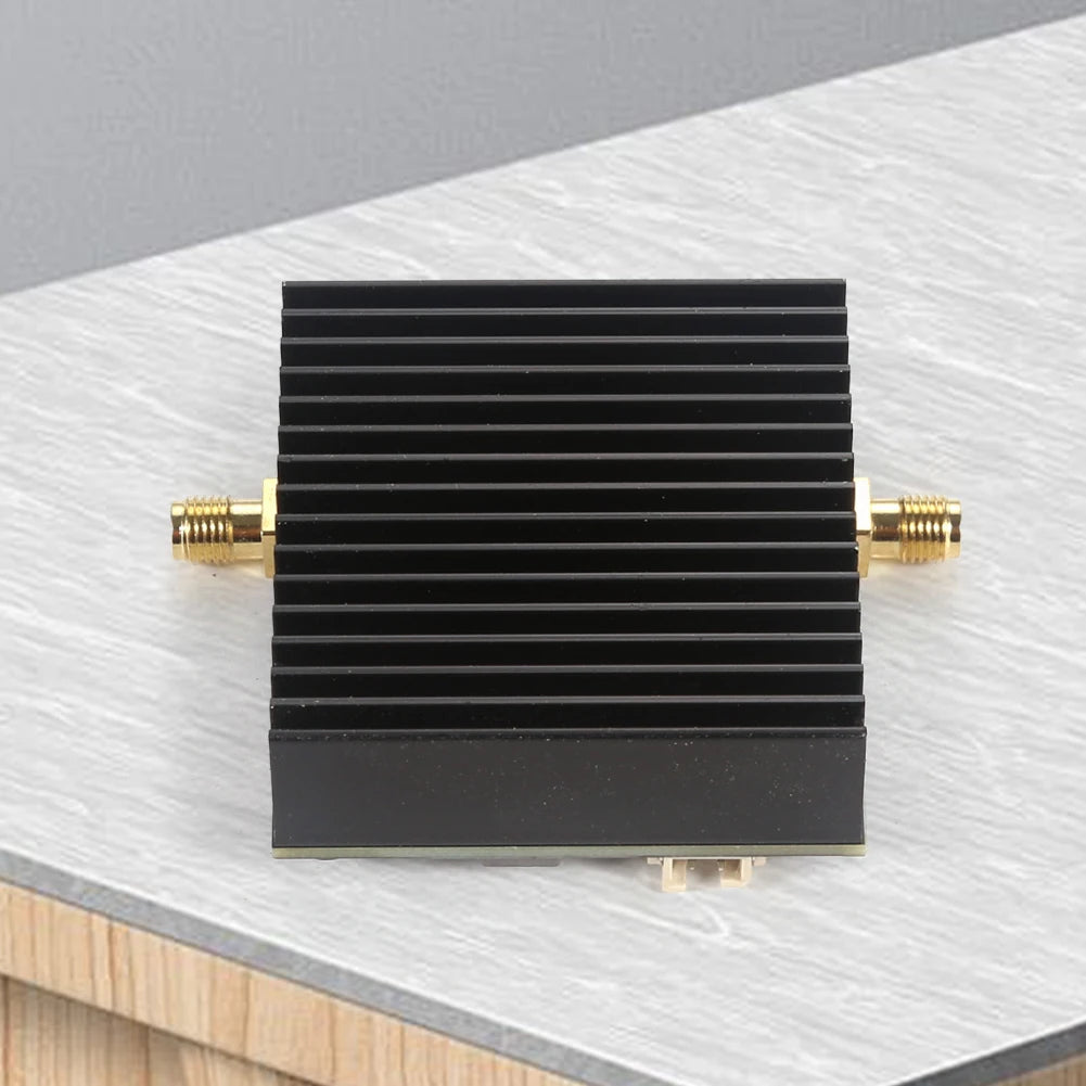 0.5-800MHz RF Power Amplifier HF VHF UHF RF Transmitter power amplifier DC15-30V 15W 40dB Gain For Ham Radio RF Amplifier Module
