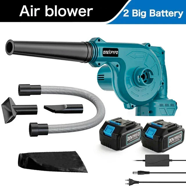 2-in-1 Electric Cordless Garden Leaf Air Blower Computer Dust Collector Dust Snow Blowing Power Tools For Makita 18V Battery
